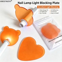 Placa Protectora de Luz Azul para Lámpara UV de Uñas Portátil, Bloqueador de Luz Azul para Protección Ocular y Uñas Acrílicas