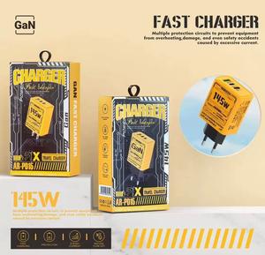 อะแดปเตอร์ชาร์จเร็ว 145W <span class=keywords><strong>3</strong></span> พอร์ต Type-C USB ชาร์จเร็ว 145W สำหรับโทรศัพท์มือถือ หัวปลั๊ก EU/US/UK อะแดปเตอร์แปลงไฟ USB-C - Product Image 4