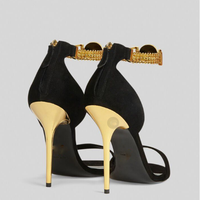 2024 dames nouveau Design luxe logo personnalisé taille femmes sandales pointues et à bout ouvert