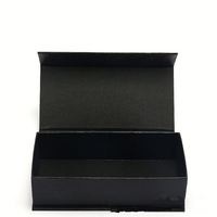 Étui à lunettes carré rigide surdimensionné noir personnalisé avec logo, grande taille, boîte d'emballage extérieure pour lunettes