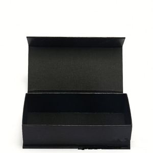 Étui à lunettes carré rigide surdimensionné noir personnalisé avec logo, grande taille, boîte d'emballage extérieure pour lunettes - Product Image 4