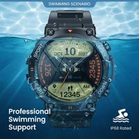 CACGO Ventes Chaudes K56pro Montre Intelligente 1.39 pouces pour Hommes, Plus de 100 Modes Sportifs, Fréquence Cardiaque, Oxygène Sanguin, Montres Intelligentes pour Hommes