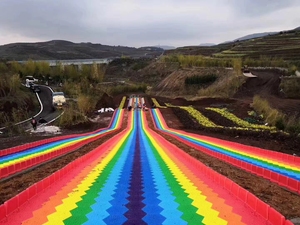Toboggan <span class=keywords><strong>arc</strong></span>-<span class=keywords><strong>en</strong></span>-<span class=keywords><strong>ciel</strong></span> long et excitant pour parc d'attractions extérieur, aire de jeux et fête foraine - Product Image 3