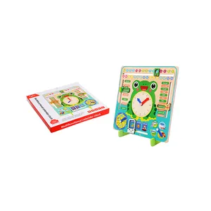 Educational Early Teaching Aids Tool Wooden Toys Digital Kids Hand Clock Children Learning Time For Kids