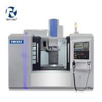 Centro de Mecanizado CNC Vertical de Servicio Mediano VMC855 Tipo Caja, Mesa de Trabajo de 800*550mm, BT40 24T, Fresadora de Metal y Acero, ATC, Control GSK