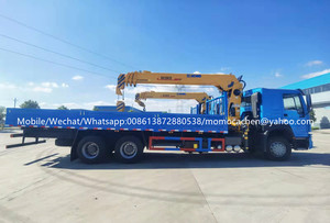 HOWO 6X4 Xe Tải Gắn Cẩu 12 Tấn Tay Lái Bên Phải Xe Tải Với Cần Cẩu Với Điều Khiển Từ Xa - Product Image 4