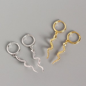 <span class=keywords><strong>Orecchini</strong></span> a Cerchio in Argento Sterling 925 a Forma di <span class=keywords><strong>Serpente</strong></span>, Placcati in <span class=keywords><strong>Oro</strong></span> 18k, per Donna, Gioielli Dropshipping - Product Image 5