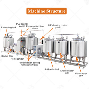Máquina Homogeneizadora de Productos Lácteos Pequeña para Producción de <span class=keywords><strong>Leche</strong></span>, Planta de Procesamiento de <span class=keywords><strong>Leche</strong></span> de 200-500l, Línea de Producción de Yogur, <span class=keywords><strong>Precio</strong></span> - Product Image 2