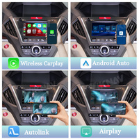 Boîtier décodeur Viknav Linux System avec CarPlay sans fil et Android Auto, télécommande, pour Acura MDX 2014-2017, navigation GPS intégrée 2DIN