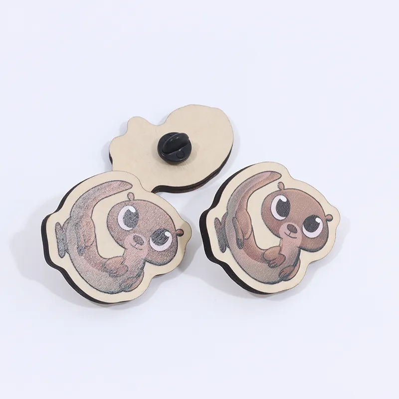Vigreat Custom Cute Wooden Pins With your LOGO Eco Friendly Wood Pin Art Toy