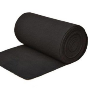 Feutre en fibre de carbone activée, épaisseur 2-2,5 mm, matériau de purification d'air industriel, feutre ACF, utilisation pour la protection de l'environnement - Product Image 1