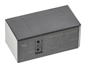 <strong>G2rl</strong>-<strong>1a</strong>-<strong>e</strong> Dc12 power relay, 12v DC coil 16a switching, Spst, Pcb mounting, silver alloy contacts, <strong>G2rl</strong> series - Product Image 1