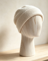 Tête de mannequin abstraite en fibre de verre à grain de bois, buste de présentation pour chapeaux, perruques et coiffures, pour vitrine de boutique et salon