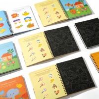 Carnet de Peinture Magique à Gratter pour Enfants 3-6 Ans, Ensemble de Jouets Éducatifs de Dessin, Fournisseur OEM en Gros