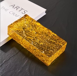 Prezzo di fabbrica per il colore mattoni di vetro multicolore di fusione a caldo blocco di vetro da costruzione mattoni di vetro dimensioni 200*100*50MM - Product Image 3