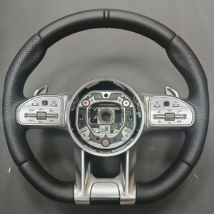 พวงมาลัยรถหนังสำหรับ <span class=keywords><strong>Mercedes</strong></span> Benz W206 W205 W204 W222 W223 W213 W177 W463 AMG GT GLS63 GLE63พวงมาลัย SL63 - Product Image 5