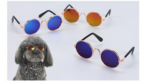 Toptan moda serin çok renkler Metal köpek Pet kedi güneş gözlüğü - Product Image 6
