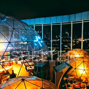 Dôme <span class=keywords><strong>de</strong></span> tente igloo transparent en PVC <span class=keywords><strong>de</strong></span> luxe pour la restauration en plein air, <span class=keywords><strong>4</strong></span> m, 11 m, 15 m, pour restaurant, dîner - Product Image 1
