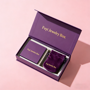 The New Book-shaped Magnetic Jewelry <b>Box</b> Set Includes 9*9*3 cm Drawer <b>Box</b> and 7*9 cm Velvet Pouch Ring and Bracelet <b>Storage</b> <b>Box</b> - Product Image 6