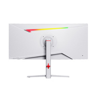 Monitor de Escritorio para PC de 34 Pulgadas, 180-200Hz, Curvo, Marco Blanco, Venta al Por Mayor de Fábrica