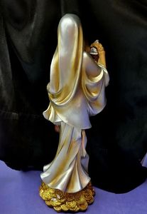 Estatua de Resina de la Santa Muerte de 12 Pulgadas, Mitad Mujer, Santa Muerte Media Mujer - Product Image 6