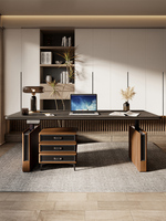 Table élévatrice électrique en bois de frêne, noyer noir, couleur bois massif, bureau d'ordinateur, station de travail, bureau debout