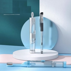 Nuevo Diseño 3 en 1, Cepillo de Dientes Portátil Ligero, Plegable, de Plástico, Kit de Viaje para Hotel con Pasta Dental Incluida, Cepillo Suave - Product Image 2