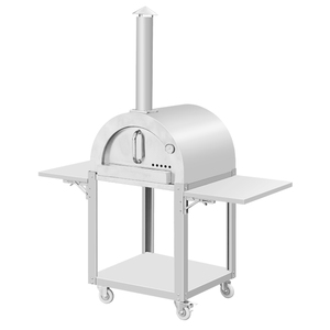 Horno de <span class=keywords><strong>Pizza</strong></span> a Gas Moderno de 12 Pulgadas para Exteriores, Cocina de Jardín, Acero Inoxidable, Portátil, Pequeño, para <span class=keywords><strong>Pizza</strong></span> y Barbacoa, 6KW de Potencia, 2 Quemadores - Product Image 5