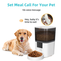 Comedero Automático para Mascotas con Control Remoto por Aplicación Tuya, Dispensador de Comida Seca para Perros y Gatos de 6L, Dispensador Inteligente de Comida para Mascotas con Wifi