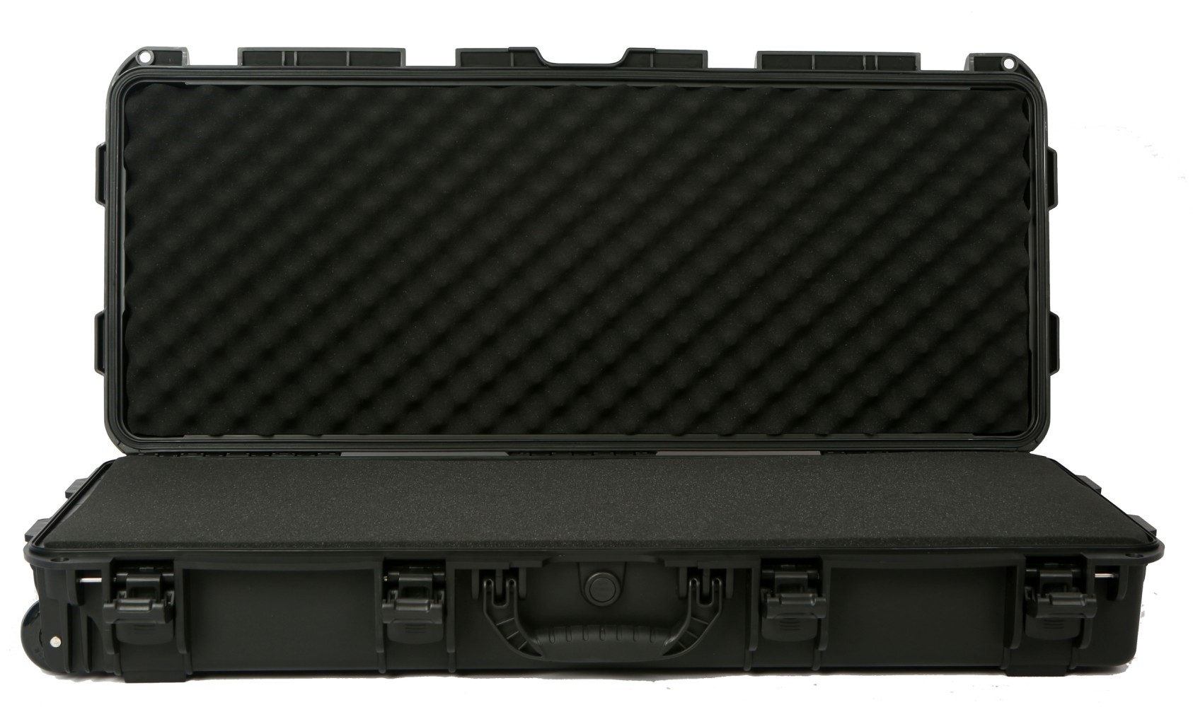 Ударопрочный защитный военный сверхпрочный длинный Жесткий пластиковый Чехол для ружья на колесиках