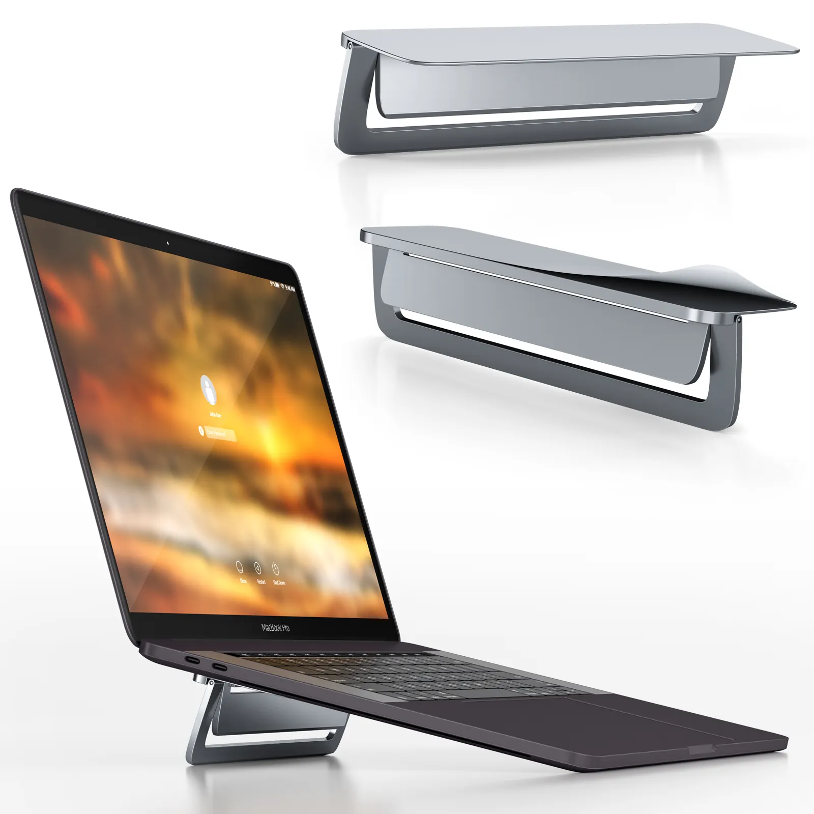 Leyi Nieuw Ontwerp Universeel Compatibel Aluminium Opvouwbare Standaard Verstelbare Flexibele Notebook Beugel Laptop 7-17Inch Stand Fo