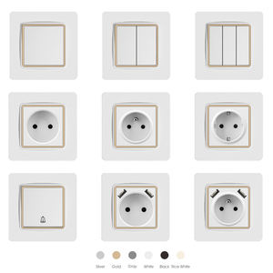 ABUK Alta Qualidade UE UK PC Universal Elétrica Dual TV FM Entrada De Áudio Tomada De Parede Luz De Rede Interruptor De Escurecimento De Parede Soquete - Product Image 2