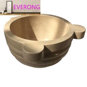 Giallo Beige marmo Kurna lavello <span class=keywords><strong>turco</strong></span> Hammam marmo Sauna Wash Kurna bacini per <span class=keywords><strong>il</strong></span> <span class=keywords><strong>bagno</strong></span> - Product Image 1
