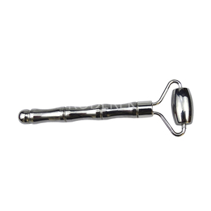 Strumento Professionale <span class=keywords><strong>Gua</strong></span> <span class=keywords><strong>Sha</strong></span> in Acciaio Inossidabile e Rullo Massaggiante per Cura della Pelle Anti-Età, Bellezza SPA e Lifting <span class=keywords><strong>Viso</strong></span> - Product Image 3