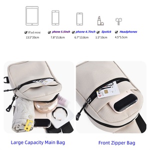 MKW3080 Riñonera Portátil Personalizada de Gran Capacidad, Bolsa de Pecho de Nailon para Exteriores, Bolso Cruzado Deportivo Informal para Mujer - Product Image 5