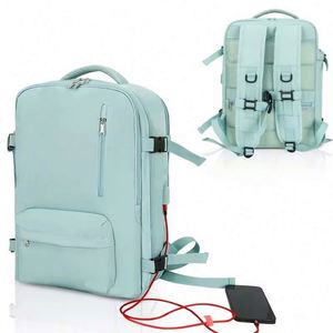 BSCI factory High Quality OEM College School Computer Bag Travel <b>Backpack</b> <b>Laptop</b> <b>Backpack</b> with USB and shoe compartment - Product Image 3