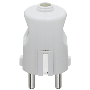 Enchufe alemán axial blanco 2P+T 16A, 12 pulgadas de largo, 5 pulgadas de ancho, 3.5 pulgadas de alto - Product Image 1