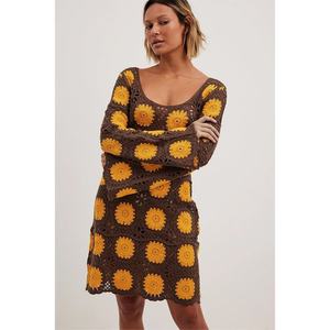 Vestido de Ganchillo Ligero de Punto, Diseño Recién Llegado, Vestido Informal de Ganchillo - Product Image 2