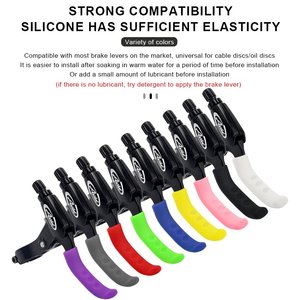 Capa Protetora de Silicone RIDERACE para Manete de Freio, Protetor de Guidão Antiderrapante para Bicicleta <span class=keywords><strong>MTB</strong></span>, Acessórios de Ciclismo - Product Image 5