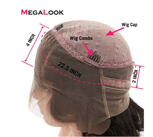 Mujeres Asiáticas 28 pulgadas, cabello humano virgen malayo sin pegamento, encaje frontal 360, peluca, cuerpo ondulado - Product Image 3