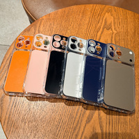 Étui de téléphone magnétique antichoc transparent en acrylique à grande fenêtre pour iPhone 17 Pro Max
