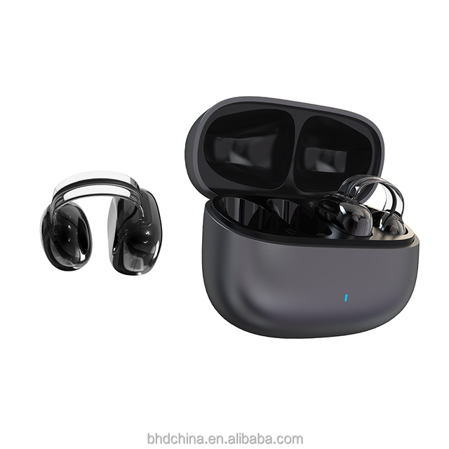Fashion Earring Clip on Bluetooth Earbuds with ENC Noise Reduction Ultra Lightweight for Gym Running Cycling Bluetooth Earphones