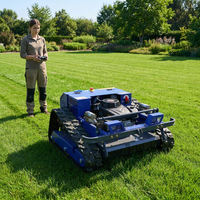 Tondeuses à gazon robotisées automatiques télécommandées DIY à 4 temps, personnalisables, avec largeur de coupe de 550 mm et capacité de montée à 45 degrés, pour vergers - Vente en gros