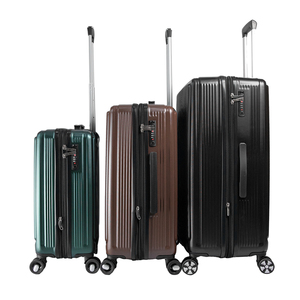 3 Piece Luggage Sets <strong>Plastic</strong> Suitcase Trunk Suitcase