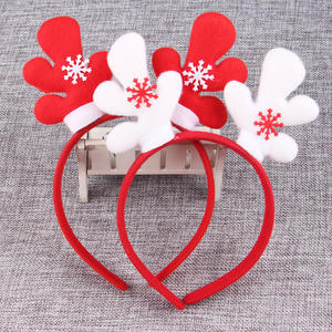 EAGLEGIFTS Bandeaux de renne pour femmes et filles <span class=keywords><strong>Bandeau</strong></span> de père noël pour enfants <span class=keywords><strong>Bandeau</strong></span> de nouvel an et de noël - Product Image 3