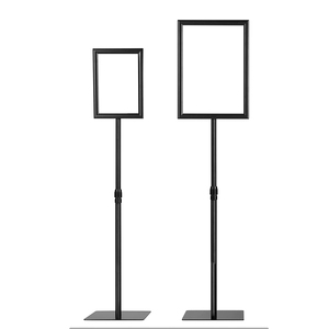 11x17 inch kim loại giữ dấu hiệu có thể điều chỉnh bệ Áp phích đứng với định hướng dọc cho <span class=keywords><strong>Menu</strong></span> hiển thị - Product Image 1