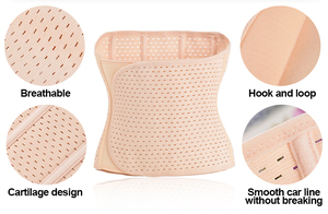 โลโก้ที่กําหนดเองปรับBreathable RecoveryหลังคลอดGirdle Lower Belly <span class=keywords><strong>Fat</strong></span>เอวเทรนเนอร์สําหรับผู้หญิง - Product Image 2