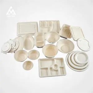 Bio-degradable Eco Friendly Disposable Sugarcane Bagasse Food Containers Packaging