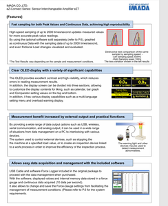 Medidor de Fuerza Digital IMADA <span class=keywords><strong>EZT</strong></span> |   Sensores Intercambiables, Sin Necesidad de Calibración - Product Image 4