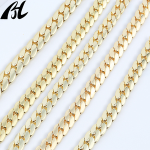 Cadena Cubana de Oro L-628, Elegante y Resistente, Peso Seleccionable de 61g a 120g y Varias Anchoes/Largos, Chapado en Oro Sólido, Accesorio Premium para Hombre - Product Image 2